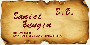 Daniel Bungin vizit kartica